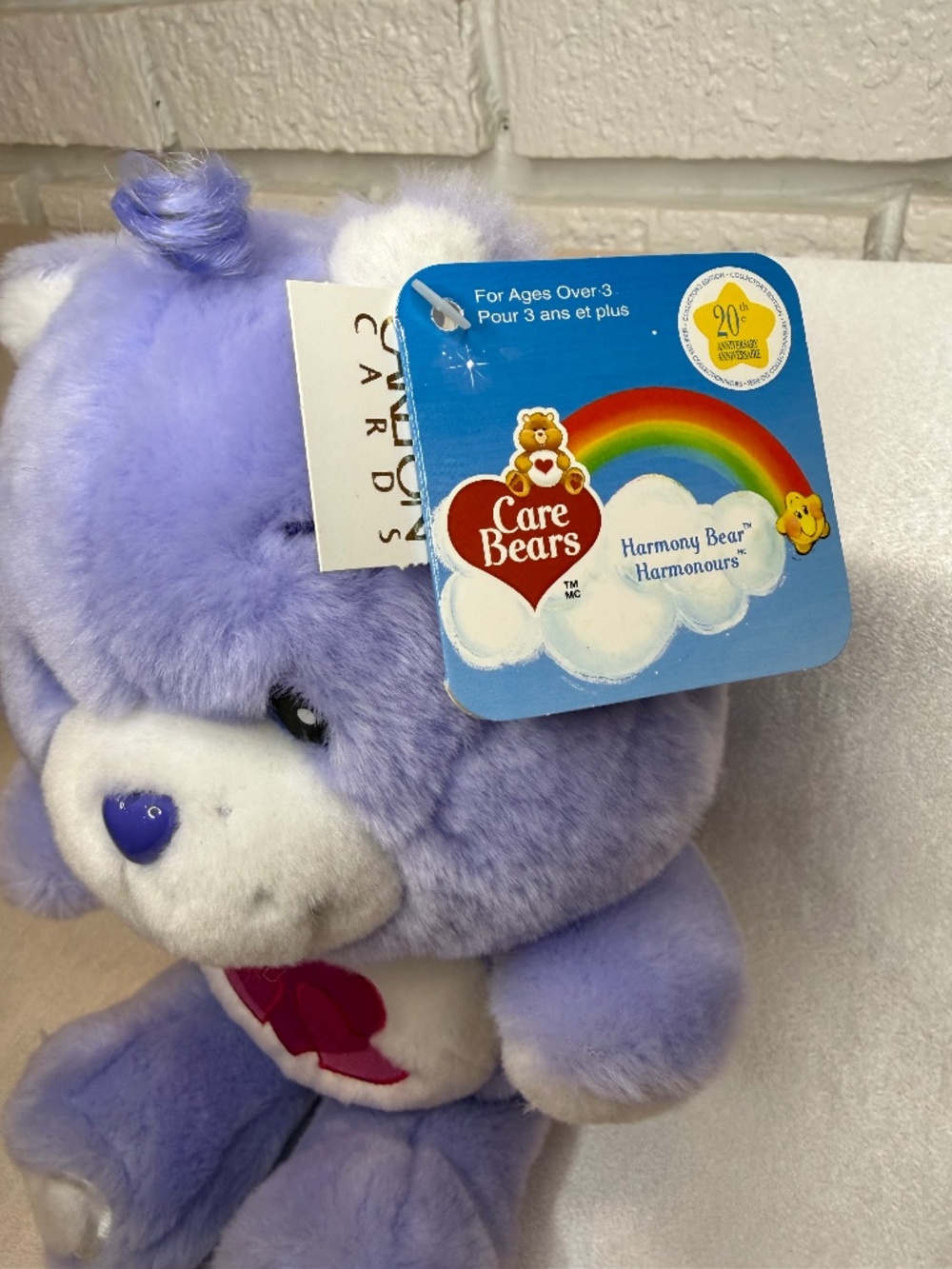 Rare Vintage Care Bears Harmony Bear with Tags - 20th Anniversary Edition - Picture 2 of 5